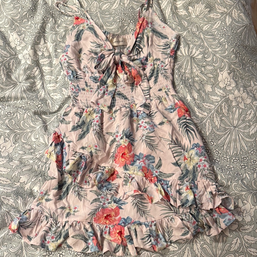 Ocean Drive Hawaiian Knot-Front Dress